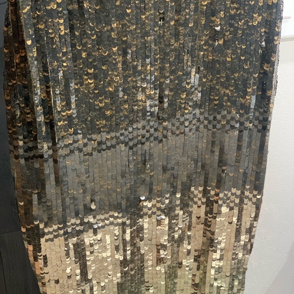 NWT Alice + Olivia Nude Sequin Gradient Dress - Picture 8 of 11